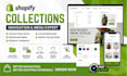 do shopify collections, navigation menu, dropdown menu, variants and swatches