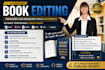 proofread, line edit, and copy edit your book