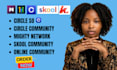 setup circle community, online course, membership site