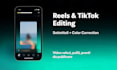 montaggio reels e tiktok con sottotitoli a comparsa e color correction