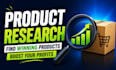 research profitable products for shopify and tiktok shop