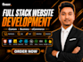 develop full stack website using react next js and node js