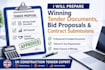 prepare winning tender documents, bid proposals and contract submissions