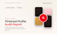 make your pinterest profile audit report with clear growth actions
