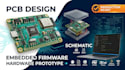 design compact pcb layout, schematic, circuit, hardware prototype and firmware