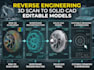 do reverse engineering editable cad and convert 3d scans into solid cad models