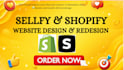 sellfy store design shopify website redesign