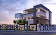 derive 3d building render from blueprint, modify house external for presentation