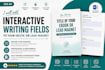 add interactive writing fields to your ebook  or lead magnet