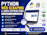 scrape dynamic websites with python selenium, scrapy and apis