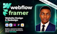 design, redesign framer or webflow website, framer landing page, figma to framer