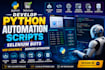 develop python automation scripts, python bot, web scraping, browser automation