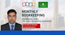 do monthly bookkeeping in zoho books or quickbooks online