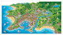 design a custom illustrated tourist or resort map in adobe illustrator