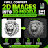 convert your 2d image into a 3d model stl or 3mf for 3d printing