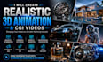 create realistic 3d animation and cgi