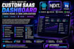 build a custom saas dashboard admin panel with nextjs and react