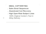 write high converting sales email copy or email sequence