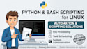 write custom python automation and bash shell scripts