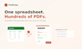 generate PDF documents from your excel or CSV data