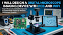 design a digital microscope imaging device with pcb and wifi