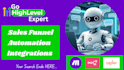 gohighlevel ai automation, ai chatbot, landing page and sales funnel
