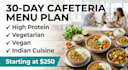 design a healthy 30 day menu plan