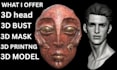 create 3d bust, 3d head, 3d bust model, bust model, 3d scuipting, printable bust