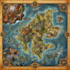 illustrate medieval fantasy and sci fi maps