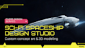 create a sci fi spaceship design