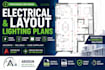 create electrical layout, lighting and power plan in autocad