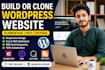 build and clone wordpress website with elementor, divi, oxygen builder, RSS feed