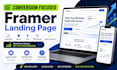 design a conversion focused framer landing page