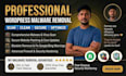 remove malware, clean hacked wordpress website and secure it