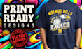 design a bold, print ready tshirt graphic