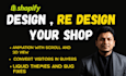 build and redesign your shopify store with modern custom liquid themes , 3d view