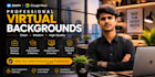 design professional zoom and google meet virtual backgrounds