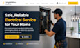 design wix electrician website local electrical service handyman website