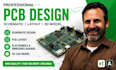 do pcb design schematic layout, electronics and embedded boards, 3d cad model