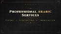 do professional arabic typing, typesetting, and translation