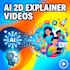 create ai 2d animated explainer video for your business