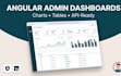 build a responsive admin dashboard in angular with charts and tables