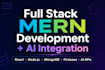 build a full stack mern web app with ai website development