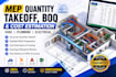 do mep quantity takeoff, boq preparation and cost estimation