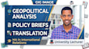 write professional geopolitical analysis, policy briefs, and ir research