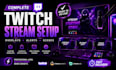 design stream overlays for youtube , twitch and whatnot stream