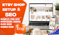 do complete etsy shop setup with seo and branding