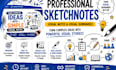 create professional sketchnotes, visual notes and visual summaries