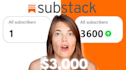 write and promote your substack to gain paid subscribers