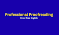 proofread and correct your english text